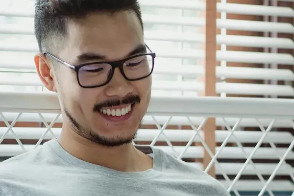 man smiling