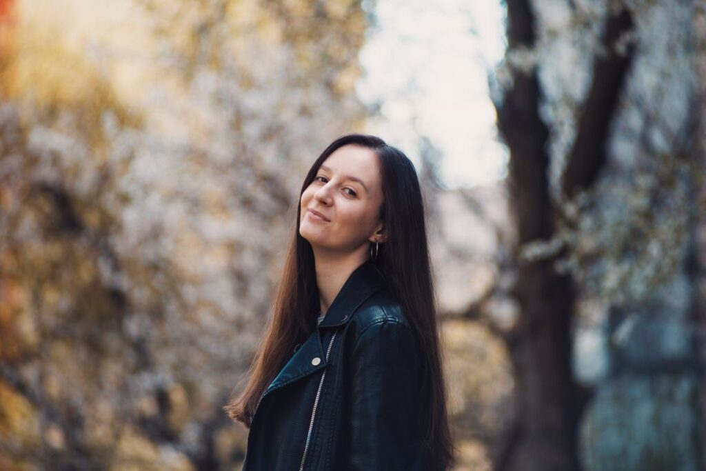 woman-in-a-black-leather-jacket
